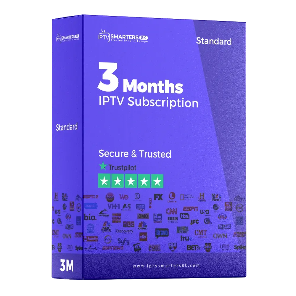 Best IPTV Subscription 3 Months with IPTV Smarters 8K – Buy IPTV 4K & Best IPTV 2025